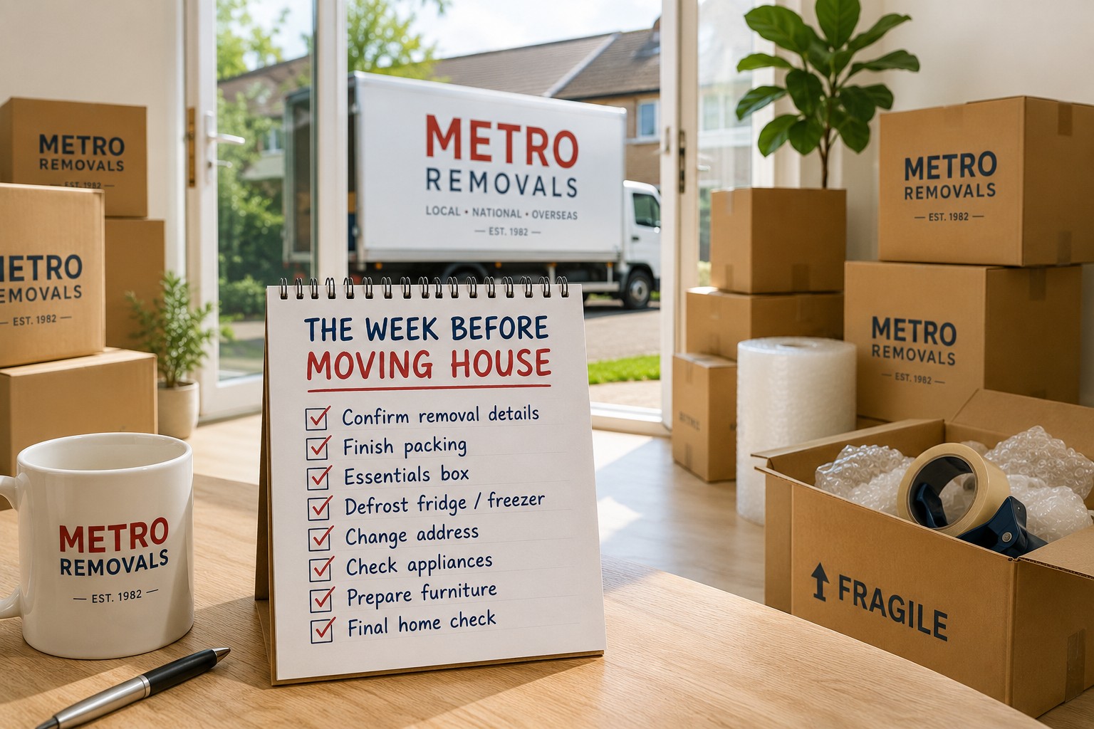 What Should I Do the Week Before Moving House?